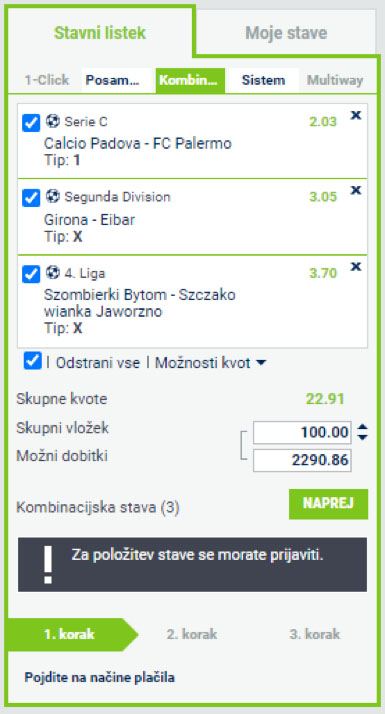 Bet at home listek